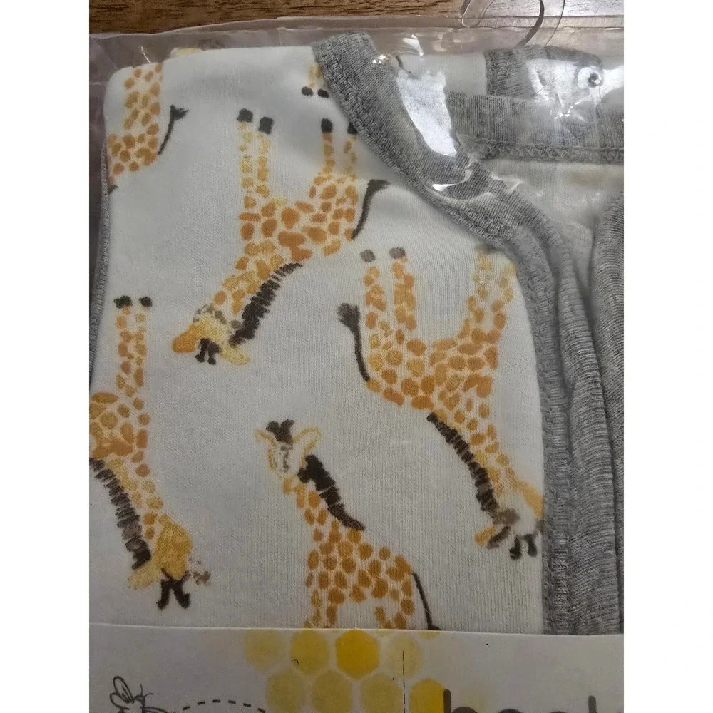 Burts Bees Baby Beekeeper Wearable Blanket Organic Cotton Giraffe Size M